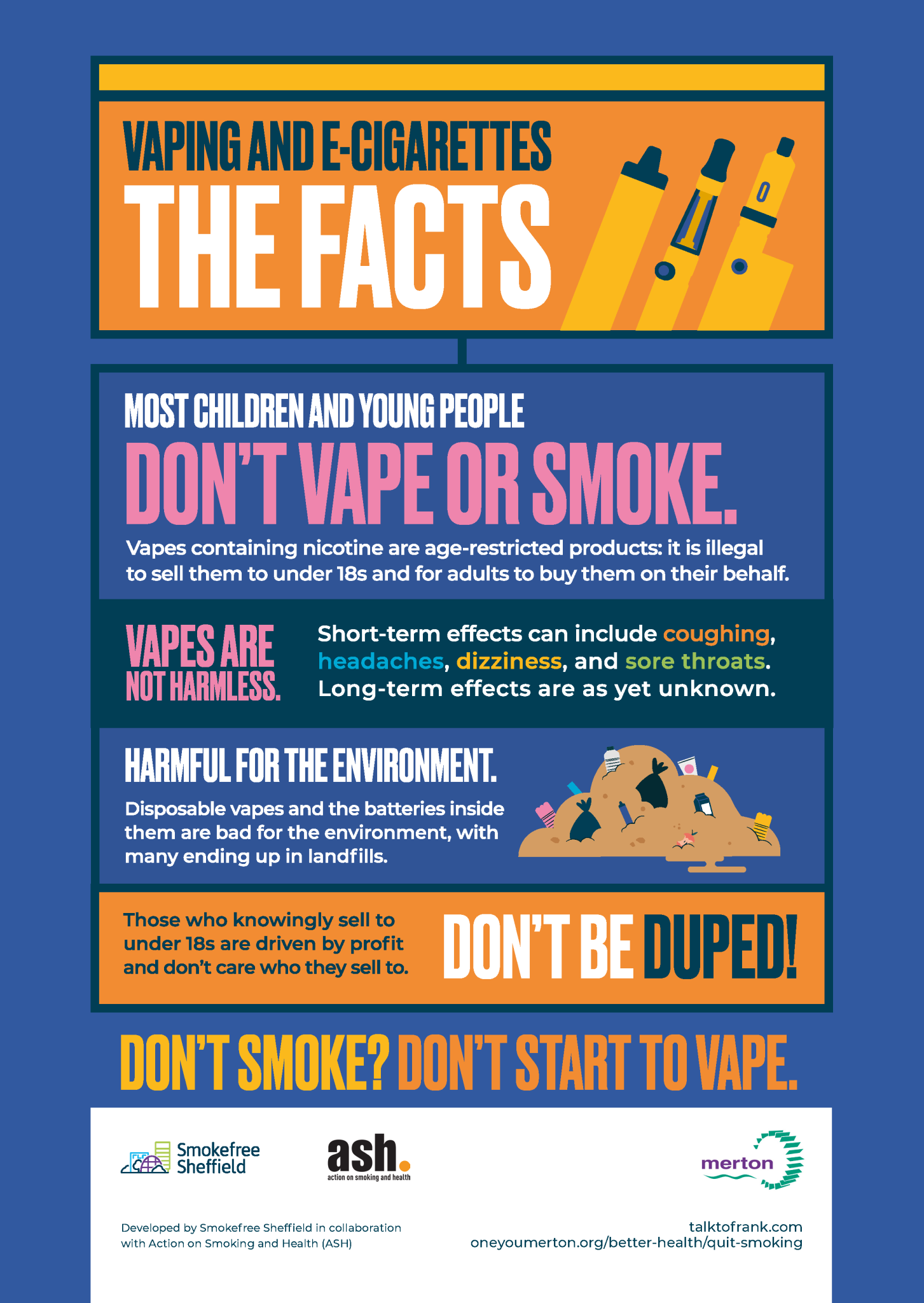 Vaping and E-Cigarettes Facts - One You Merton